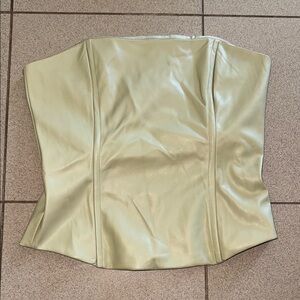 WeWoreWhat Satin Cream Corset